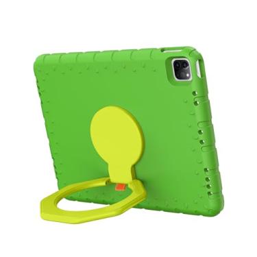 Imagem de E-puhate Capa para iPad Pro 12.9 6ª/5ª/4ª/3ª geração com suporte giratório de 360° e suporte para lápis, capa fofa resistente para iPad Pro 12,9 polegadas 2022/2021/2020/2018, verde