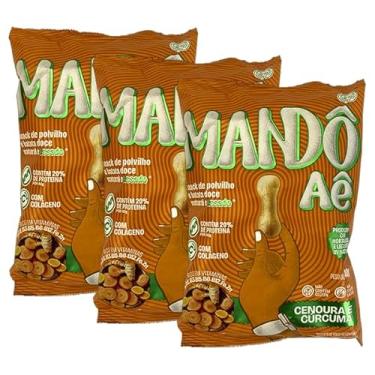 Imagem de Kit 3X: Biscoito de Polvilho Cenoura e Cúrcuma Mandô Aê 40g
