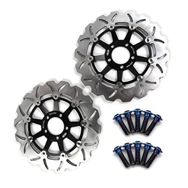 Imagem de Discos de freio dianteiro Arashi Rotores com parafusos de montagem para Kawasaki ZXR 400 91-02 750 89-95, Ninja ZX9R 00-01, ZZR1100 90-92, ZEPHYR 1100 93-98, ZRX1100 97-00, ZRX1200, ZRX1200. 0 ZRX1