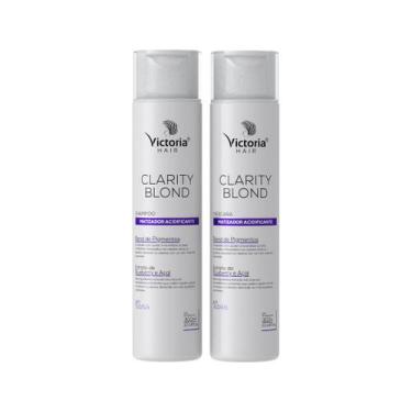 Imagem de Kit Shampoo + Máscara Clarity Blond Matizador Acidificante Victoria Ha