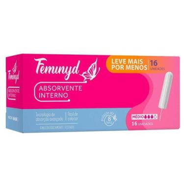 Imagem de Absorvente Interno Feminyd Médio 16 Unidades