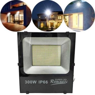 Imagem de Refletor Led Holofote 300w Ip66 Branco Frio Bivolt 27000lm - Remanci, 