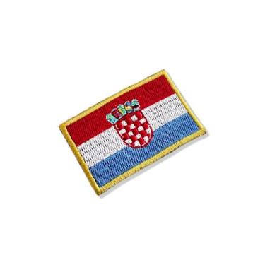 Imagem de BP0436-011 Bandeira Croácia Patch Bordado 5,7x3,8cm - BR44