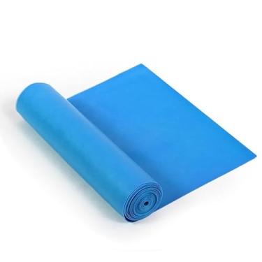 Imagem de Faixa Elástica para Exercício e Fisioterapia - Elástico para Treino Funcional e Reabilitação Muscular(Azul)