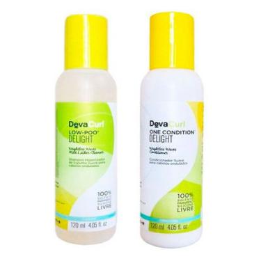 Imagem de Deva Curl Delight Duo Kit Shampoo Low Poo (120ml) e Condicionador One (120ml)