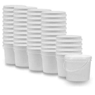 Imagem de Balde 1.8 Litros Branco Para Misturar Tinta 25 Pçs