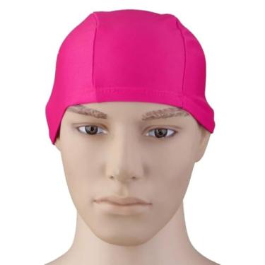 Imagem de Touca Natação Adulto, Toucas de Natação e Toucas de HidrogináStica para Homens e Mulheres Adultos(Rosa,Único)