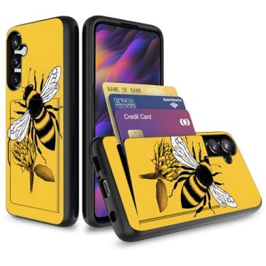 Imagem de Vobber Capa para Galaxy A16 5G, capa tipo carteira com compartimento oculto para cartão, TPU à prova de choque e policarbonato capa protetora de camada dupla para Samsung Galaxy A16 5G 6,7 polegadas