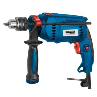 Imagem de Furadeira De Impacto 600 W 1/2 Tramontina Master Para Uso Profissional Velocidade Variável E Sistema De Reversão 110V