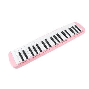 Imagem de Acouto Melodica 37 Teclas Teclado Instrumento Musical de Sopro - Perfeito para Iniciantes e Profissionais, Inclui Maçarico, Bocal e Bolsa de Transporte - Construção ABS Uso Duradouro (Rosa)