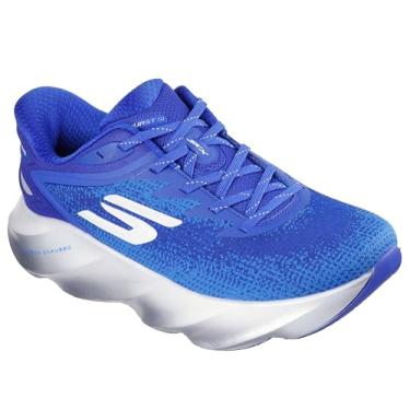 Imagem de Skechers Tênis de corrida masculino Aero Burst Hands Free Slip-Ins, azul royal, 42