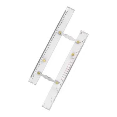 Imagem de Régua Paralela para Carta Náutica em Acrílico E Inox 450mm - ATMX