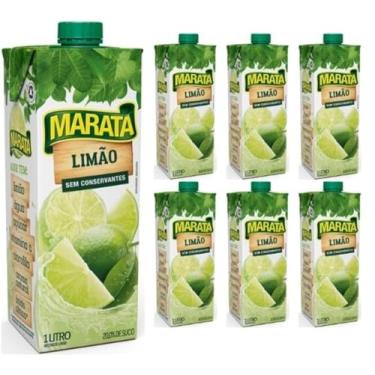 Imagem de Suco Maratá Limão 1L - kit c/ 6 unds