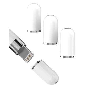 Imagem de Acessórios de substituição para tampa Apple Pencil (pacote com 4) Caneta de 1ª geração para capas de iPad, adaptador de caneta magnética de geração, primeira 10ª geração Ipencil