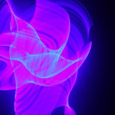 Imagem de Quadro Decorativo Arte Contemporânea Estampa Ondas Eletromagnéticas - Design Moderno e Sofisticado 50x50cm