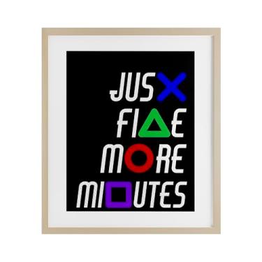 Imagem de Stupell Industries Impressão emoldurada Just Five Minutes Gamer Buttons Birch Under Glass, design de Kim Allen, 40,6 x 33,5 cm