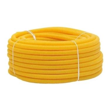 Imagem de Eletroduto Flexível Corrugado Amarelo 1 Antichama