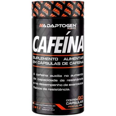 Imagem de Cafeina em Capsula Adaptogen com 90 cápsulas Cafeína 200mg