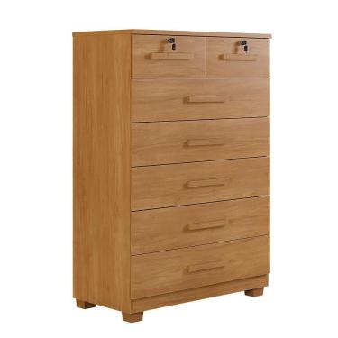 Imagem de Cômoda Com Chave 7 Gavetas New Barcelona Cinamomo Benetil