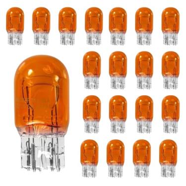 Imagem de HHZL T20 7440A WY21W Lâmpada de seta Luz de Circulação Diurna Lâmpadas de Freio Piscador, 10 PCS Luzes Marcadoras Laterais Monofilamento Mini Lanterna Traseira 7440 Substituição para Carros, Caminhões
