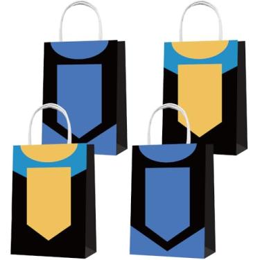 Imagem de Sacos de lembrancinha de festa, 16 peças para homens fortes, presentes de guloseimas, doces para decoração de festa de aniversário com tema de homem forte