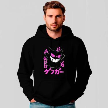 Imagem de Moletom Canguru Estampado Gengar Japones - REF1253-Masculino