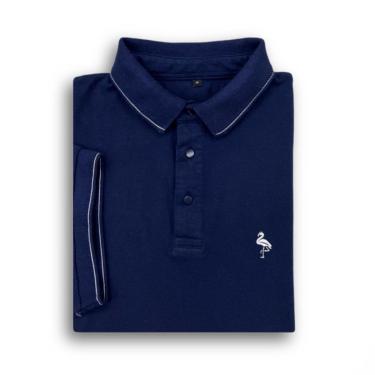 Imagem de Polo Marinho Adonis Algodão-Masculino
