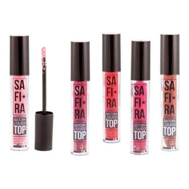 Imagem de Batom Líquido Alta Cobertura Matte Longa Duração 4Ml 5Un - Safira