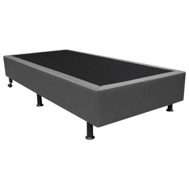 Imagem de Base Box Para Cama Solteiro 88x188cm Liz S05 Sintético Cinza - Mpozenato
