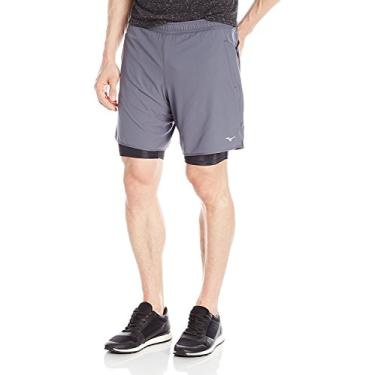 Imagem de Mizuno Short masculino de corrida Kyori 2 em 1 7,5, turbulência, 2GG