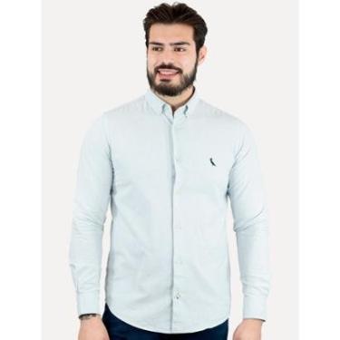 Imagem de Camisa Reserva Masculina Oxford Sport Color Azul Claro-Masculino
