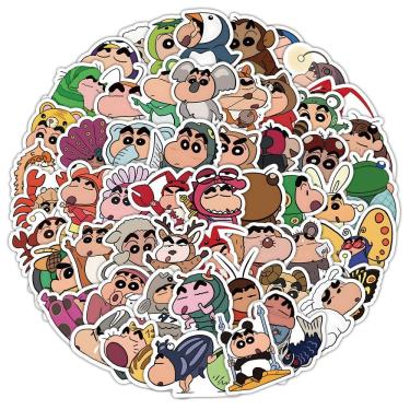 Imagem de Adesivos Shins Chans em vinil impermeável 60 unidades/lote para laptop