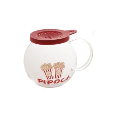 Imagem de Balde Pipoqueira Silicone Para Micro-ondas Sem Óleo, Retrátil, 280g, 26x14.5cm, Material Plástico