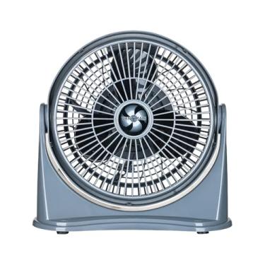 Imagem de Circulador de Ar 25cm 127V Potente e Compacto, Cinza e Prata (Cinza e Prata)