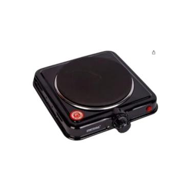 Imagem de Fogareiro Elétrico Indução 1 Boca, 1000W, 220V, Preto, Metal e Plástico, 21x21x6cm, Portátil