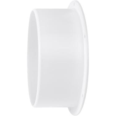 Imagem de - Flange de montagem na parede de plástico de 15 cm. ar condicionado. Mangueira de secador. Flange de montagem na parede do exaustor. PVC ou conector de duto redondo flexível para ventilação de