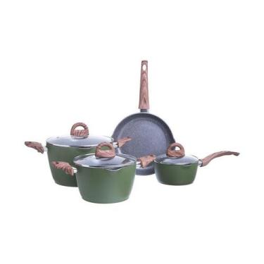 Imagem de Jogo de Panelas Jungle 4 Peças Tognana, Verde