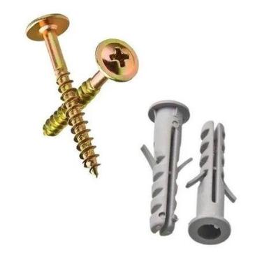 Imagem de Parafuso Chipboard Flangeado 4,5x45 bucha 6mm Anel 100pçs - Generico