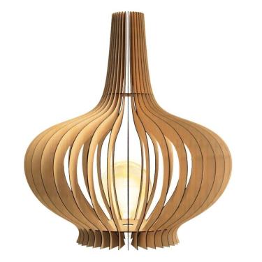 Imagem de Luminária De Chão Oásis Mdf Cru