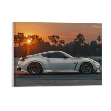 Imagem de HouLaiZhe Sunrise Jdm R35 Posters Tela Estética Decoração de Quarto Pintura de Parede Impressões Sala de Galeria Decoração de Parede para Quarto Sala de Estar Escritório 18 x 24 polegadas (45 x 60 cm)