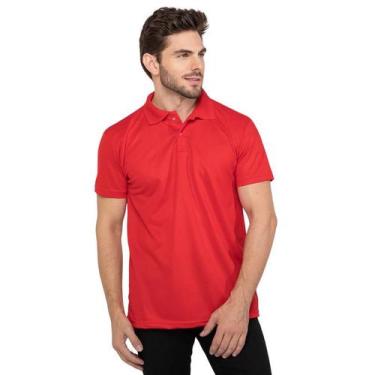 Imagem de Camisa Camiseta Polo Masculina Vermelha - Conceitual Store, VERMELHO, 