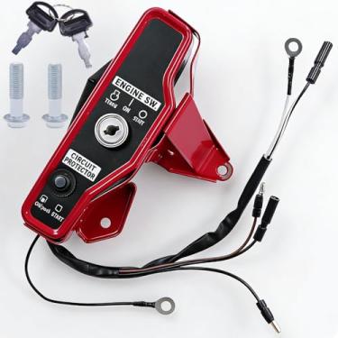 Imagem de TKCBCD Caixa de interruptor de ignição compatível com Honda GX120 GX200 com chaves interruptor de parada do motor compatível com Predator 196cc 212cc 7hp 8hp interruptor de ignição do motor