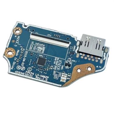 Imagem de Zahara Placa de porta USB para leitor de cartão SD com cabo de fita flexível FFC substituição para HP Omen 15-DH 15t-ch FPC54 LS-H482P L61542-001 L57317-001 15-DH0015NR 15-DH002NR