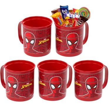 Imagem de Kit 5 Caneca do Homem Aranha Festa Infantil Lembrança de Aniversário -