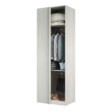 Imagem de Guarda Roupa Canto 80,4cm 1 Maleiro Legno Crema