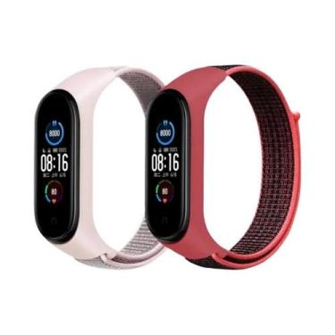 Imagem de Pulseira De Nylon Para Xiaomi Mi Band 7 6 5 4 3, Faixa De Pulso Esport