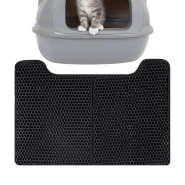 Imagem de Tapetes de gato para areia - Almofada antiderrapante macia em forma de U, tapete de armadilha de areia | para família animal de estimação gatinho casa interior sala de estar banheiro diário