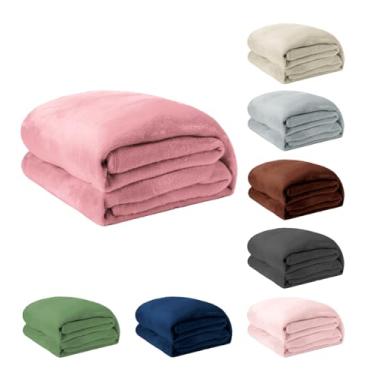 Imagem de Cobertor Casal Soft Microfibra Toque Aveludado Antialérgico Coberta Dupla Face Confortável Ótima para o Dia Dia - 1,80m x 2,00m (1, Variados)