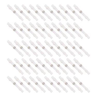 Imagem de Ymiko Conectores do Fio do Selo da Solda Psiquiatra Calor de 50 Pces, Jogo Quente Impermeável Terminais Derretimento para Reparos Elétricos (SST-S11 (branco))