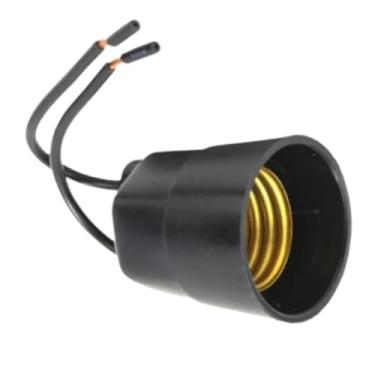 Imagem de Soquete Com Rabicho Minion Preto Bocal P/Lâmpada E27 | Utilimix